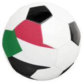 Sudan-Flagge Fußball (Dreiviertel)