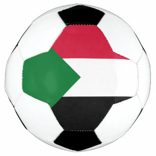 Sudan-Flagge Fußball