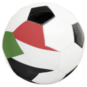 Sudan-Flagge Fußball (Dreiviertel)