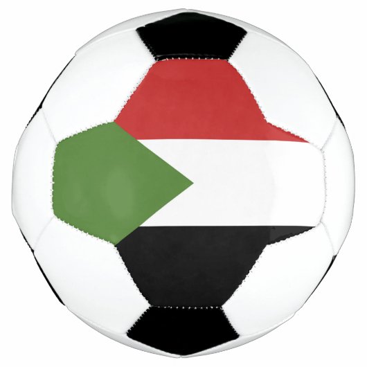 Sudan-Flagge Fußball (Vorderseite)