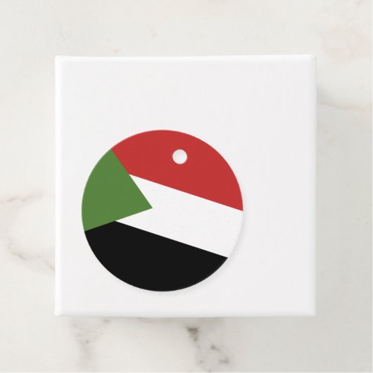 Sudan-Flagge Geschenkanhänger (Beispiel)