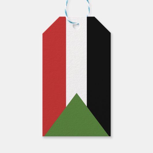 Sudan-Flagge Geschenkanhänger (Vorderseite)