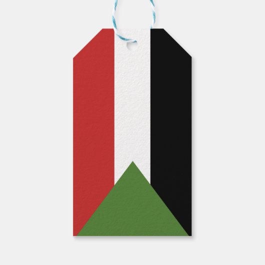 Sudan-Flagge Geschenkanhänger (Rückseite)