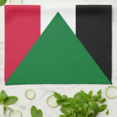 Sudan-Flagge Geschirrtuch (Gefaltet)