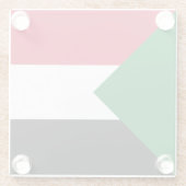 Sudan-Flagge Glasuntersetzer (Rückseite)