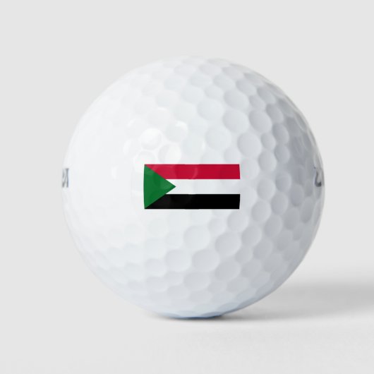 Sudan-Flagge Golfball (Vorderseite)