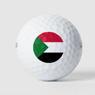 Sudan-Flagge Golfball