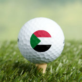 Sudan-Flagge Golfball (Insitu T-Shirt)