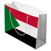 Sudan-Flagge Große Geschenktüte (Rückseite Schrägansicht)