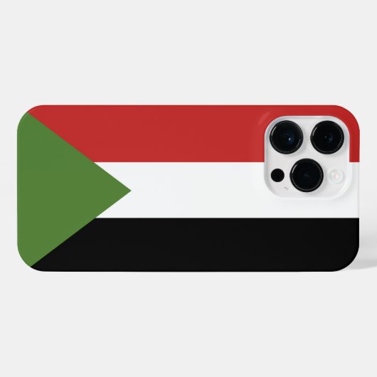 Sudan-Flagge iPhone Hülle (Rückseite (Horizontal))
