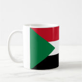 Sudan-Flagge Kaffeetasse (Links)