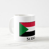 Sudan-Flagge Kaffeetasse (Vorderseite Links)