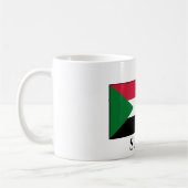 Sudan-Flagge Kaffeetasse (Links)