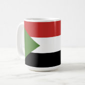 Sudan-Flagge Kaffeetasse (Vorderseite Links)