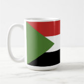 Sudan-Flagge Kaffeetasse (Links)