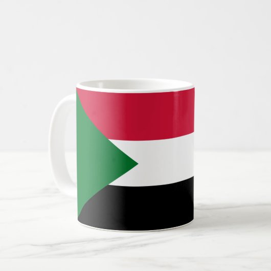 Sudan-Flagge Kaffeetasse (Vorderseite Links)