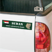 Sudan-Flagge + Karte Autoaufkleber (Auf Lkw)