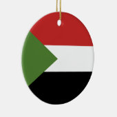 Sudan-Flagge Keramik Ornament (Rechts)