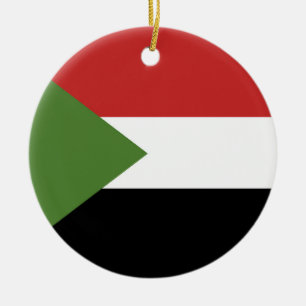 Sudan-Flagge Keramik Ornament