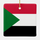 Sudan-Flagge Keramikornament (Rückseite)