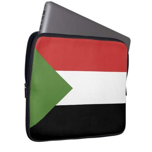 Sudan-Flagge Laptopschutzhülle (Vorne Rechts)