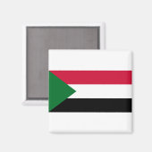 Sudan-Flagge Magnet (Vorderseite/Rückseite)