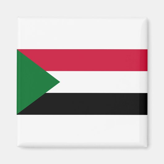 Sudan-Flagge Magnet (Vorne)