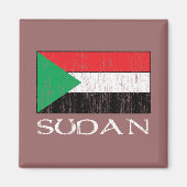 Sudan-Flagge Magnet (Vorne)