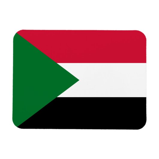 Sudan-Flagge Magnet (Horizontal)