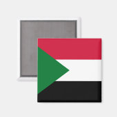 Sudan-Flagge Magnet (Vorderseite/Rückseite)