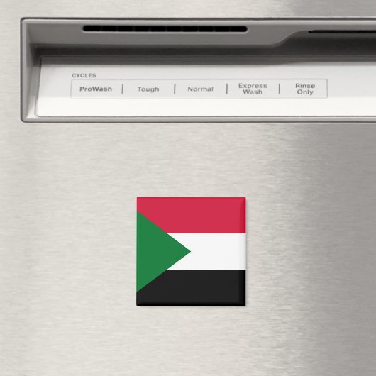 Sudan-Flagge Magnet (In Situ (Geschirrspüler))