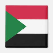 Sudan-Flagge Magnet (Vorne)