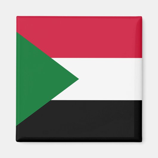 Sudan-Flagge Magnet (Vorne)