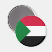 Sudan-Flagge Magnet (Vorderseite/Rückseite)