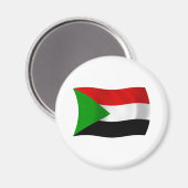 Sudan-Flagge-Magnet Magnet (Vorderseite/Rückseite)
