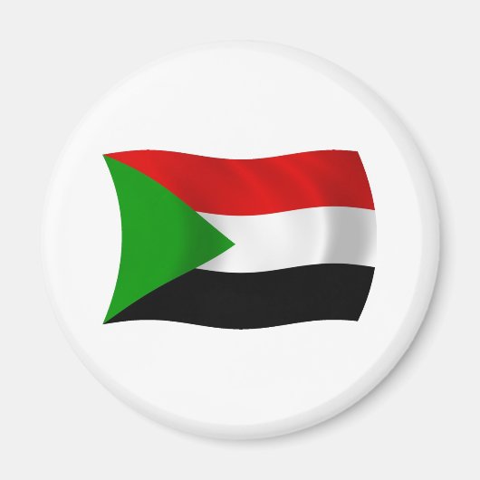 Sudan-Flagge-Magnet Magnet (Vorne)