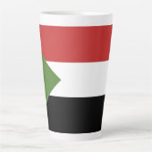 Sudan-Flagge Milchtasse (Vorderseite)