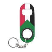 Sudan-Flagge Mini Flaschenöffner (Vorderseite)
