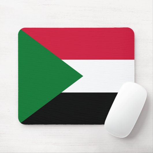 Sudan-Flagge Mousepad (Mit Mouse)