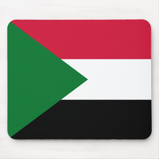 Sudan-Flagge Mousepad (Vorne)