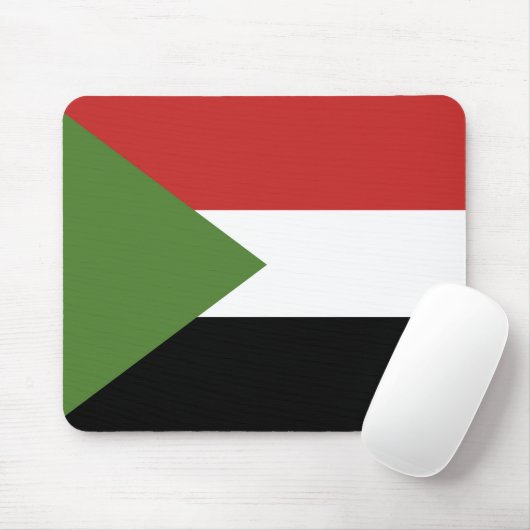 Sudan-Flagge Mousepad (Mit Mouse)