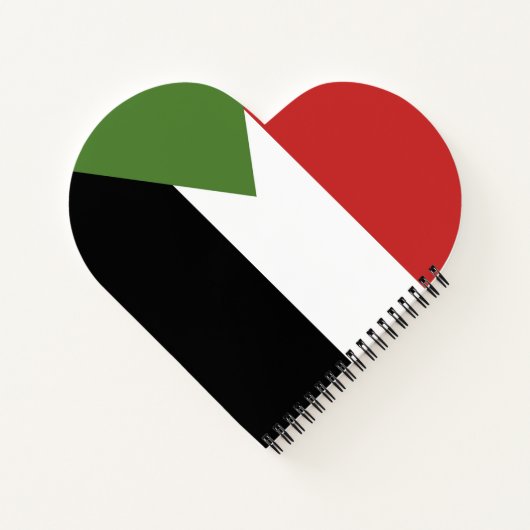 Sudan-Flagge Notizblock (Rückseite)