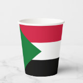 Sudan-Flagge Pappbecher (Vorderseite)