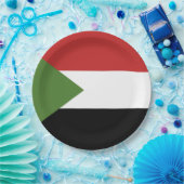 Sudan-Flagge Pappteller (Party)