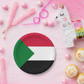 Sudan-Flagge Pappteller (Party)