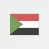 Sudan-Flagge Post-it Klebezettel (Vorderseite)