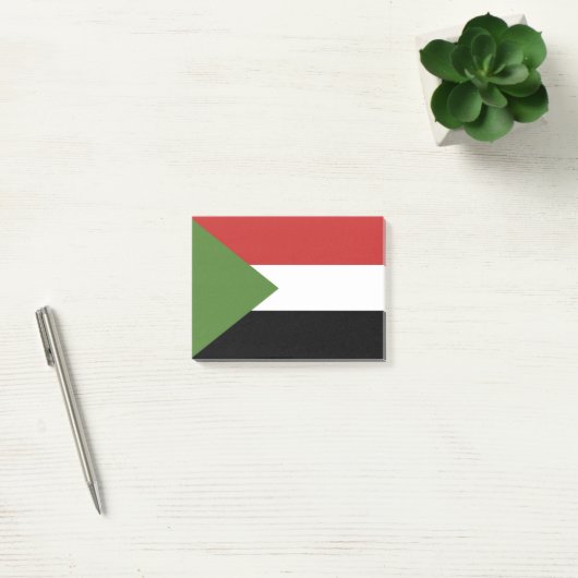 Sudan-Flagge Post-it Klebezettel (Büro)