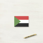 Sudan-Flagge Post-it Klebezettel (Auf Schreibtisch)