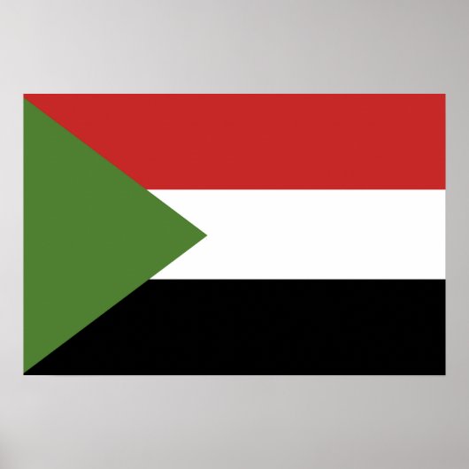 Sudan-Flagge Poster (Vorne)