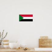 Sudan-Flagge Poster (Küche)